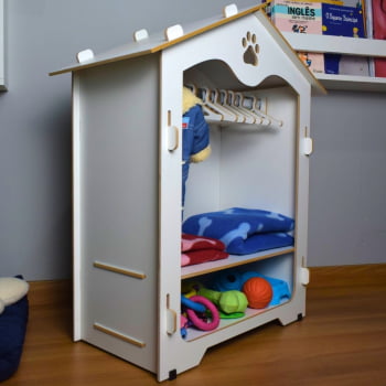 Roupeiro Pet Organizador Closet MDF Gato Cachorro